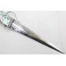Dagger Knife steel blade mother of pearl chip Handle leather sheath 21 inch